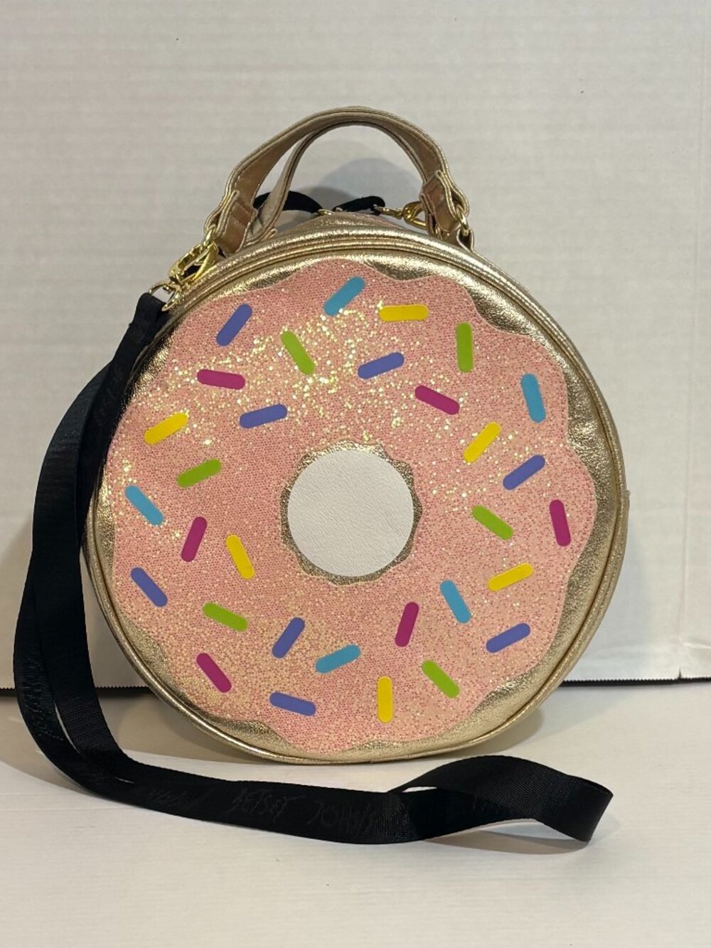 Betsey Johnson Novelty Collection the Donut Purse Tote Crossbody Discontinued